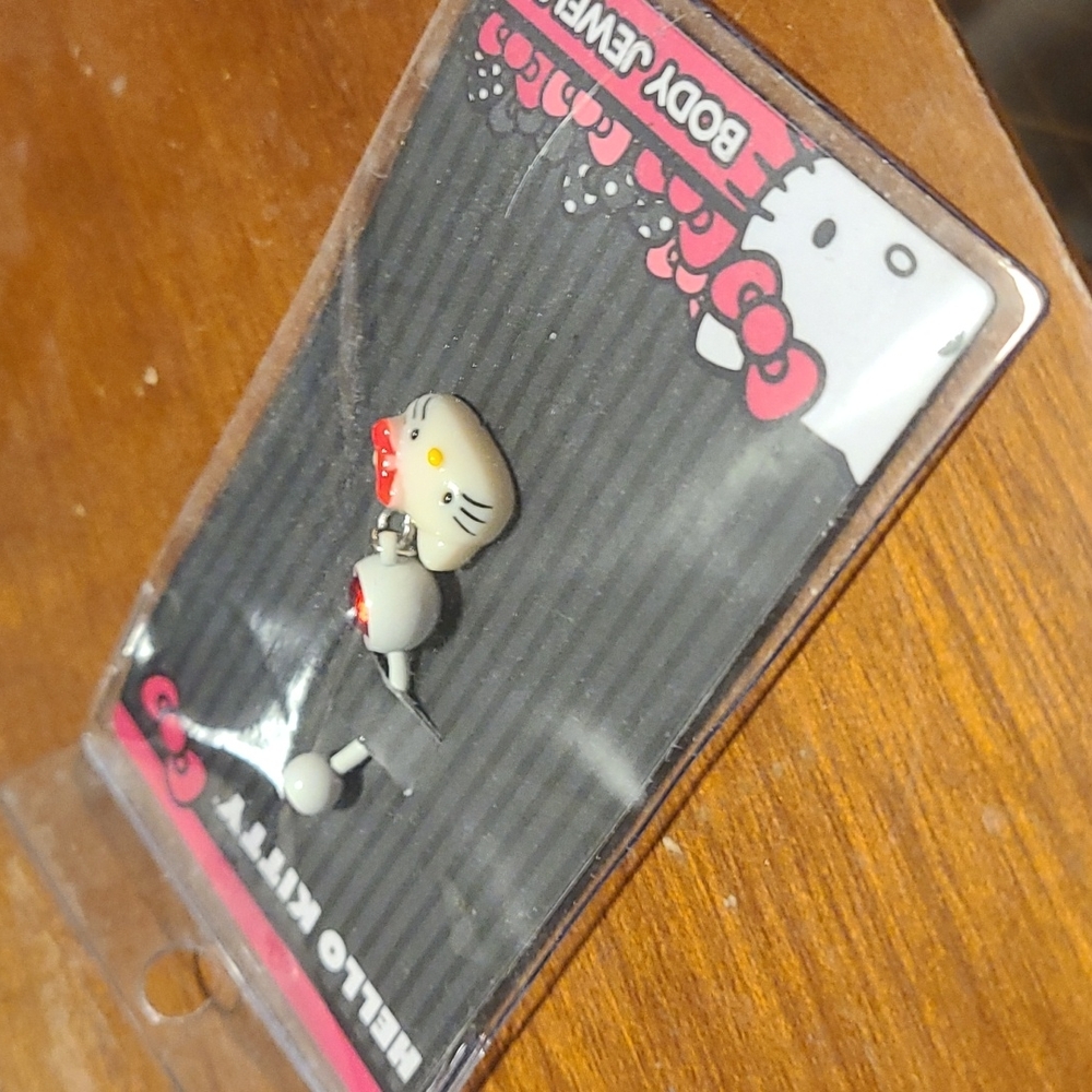 Hello kitty belly button ring